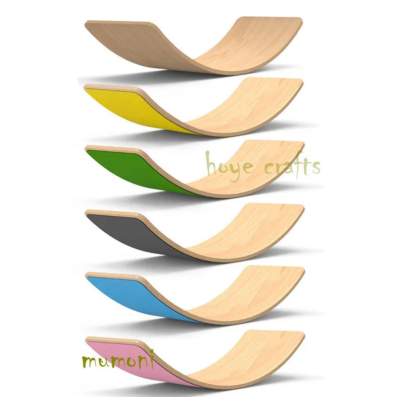 Wooden Fitness Toy Balance Board Kids Rocker Balance Board