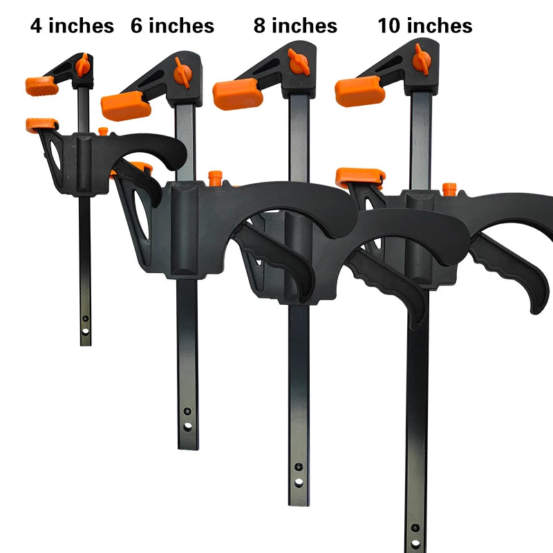 4/6/8/10 Inch Quick Release Bar Clamps Heavy Duty F Clamps for Woodworking DIY Furniture Assembly
