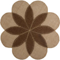 Natural Jute Placemat Flower  Table Mat for Home Decoration Linen Coasters Heat-resistant No-slip Home Suppliers