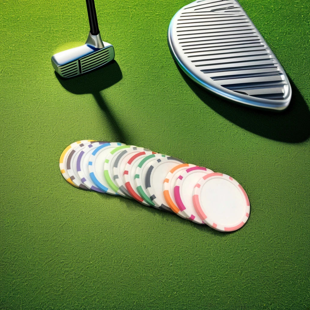 Wholesale Cheap Ready to Ship Colors Clay ABS Blank Unique 40mm Logo Golf Accessories Plastic Poker Chip Golf Ball Markers