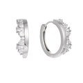 Hot Sale S925 Silver Earring Round Micro Inlaid Zircon Personalized Trend Earrings Jewelry
