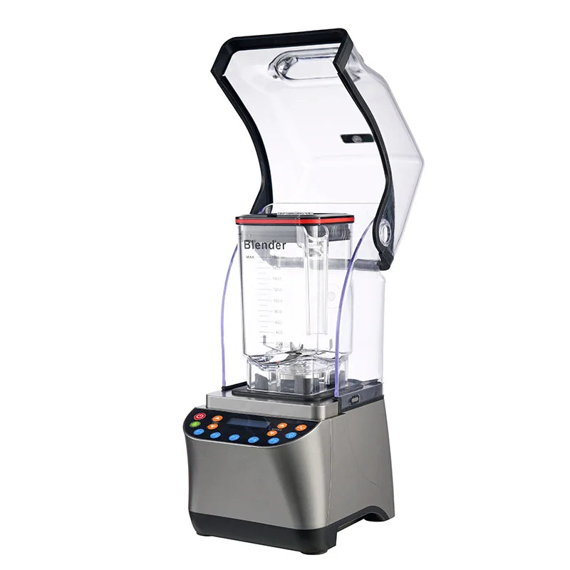 High Powered Professional Blender Strong Heavy Duty Smoothie Milkshake Commercial Blender With Sound Cover
