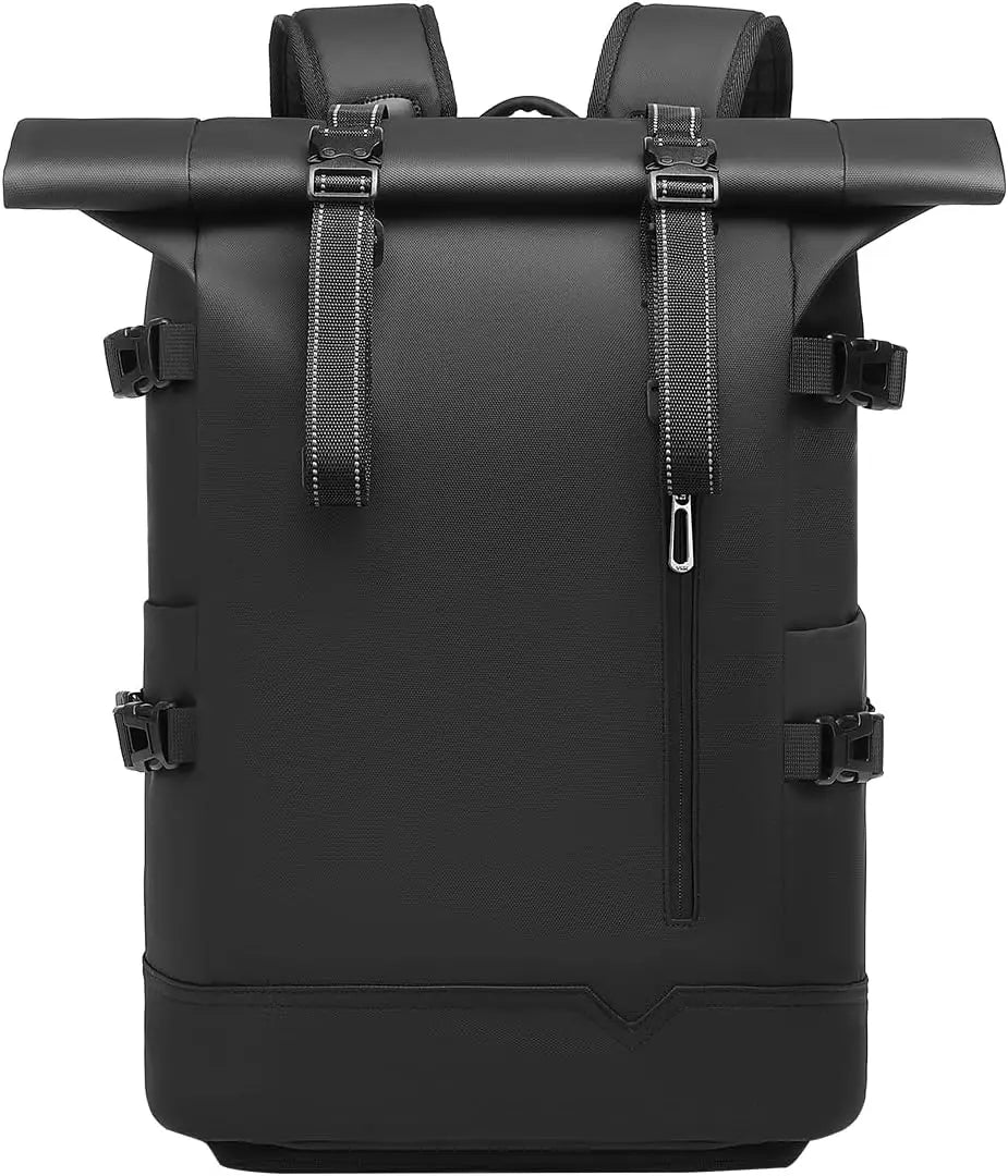 42L Business Anti-Theft USB Waterproof Laptop Zipper Multifunctional Mens Bicycle Backpack Roll Top Removable Shoulder Strap