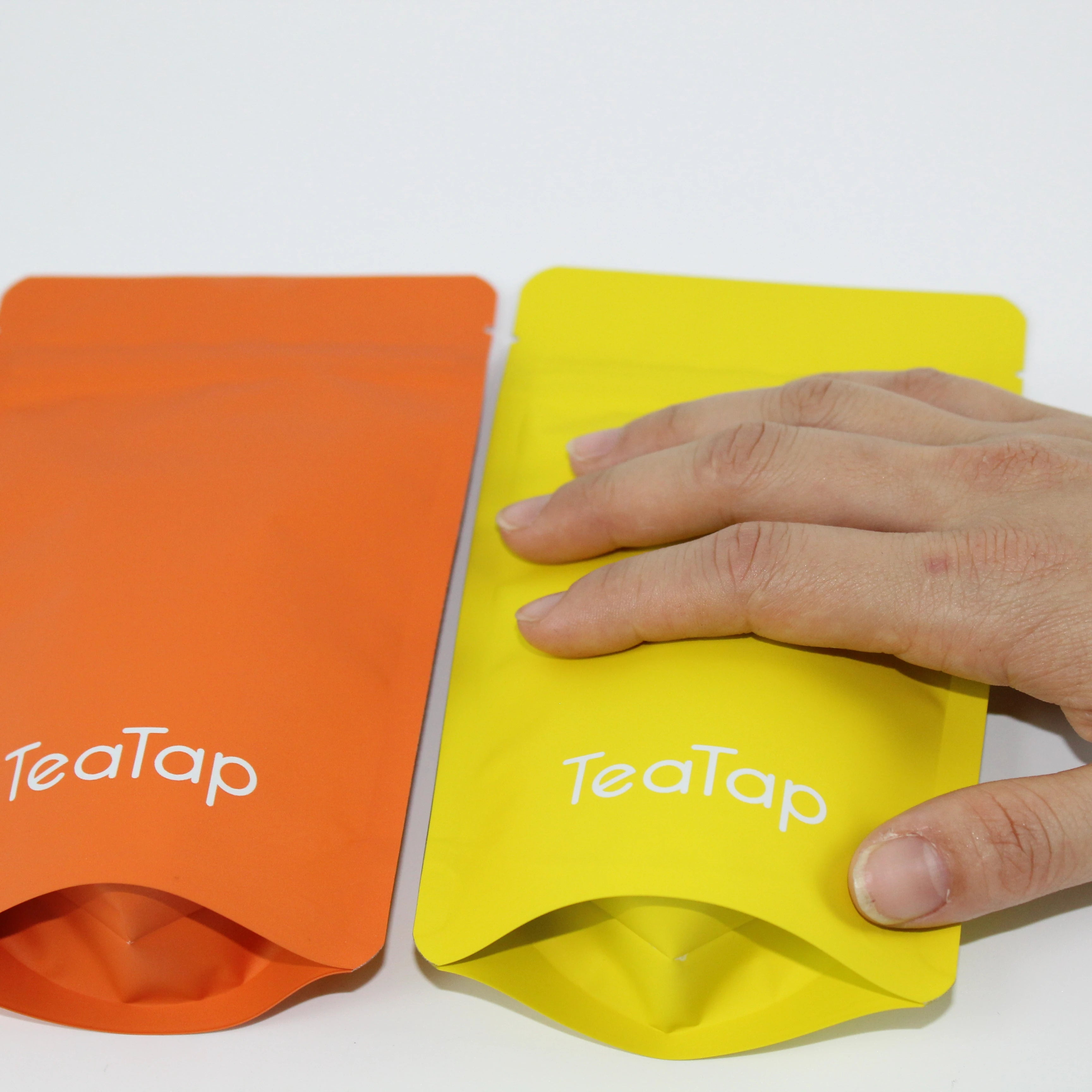 Soft Touch  Printed Plastic Poly Tea Packaging Bags/Pouch for Tea Leaves Packaging