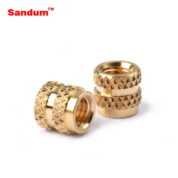 Factory Price Household Appliance Plastic Housing Diamond Knurled Through Hole Molded-In Threaded Insert Nuts