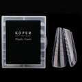French Poly Gel Nail Tip Extension Molds Clear Acrylic Full Cover False Nail Dual Form with Scale