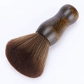 New Design Barber Cleaning Broken Hair Brush Luxury Retro Wooden Handle Nylon Cleaning Hair Shaving Brush for Nail Salon