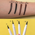 Hot Sell Four - Forked Eyebrow Pen Waterproof Perspiration - Proof Durable Liquid Eyebrow Pencil Private Label