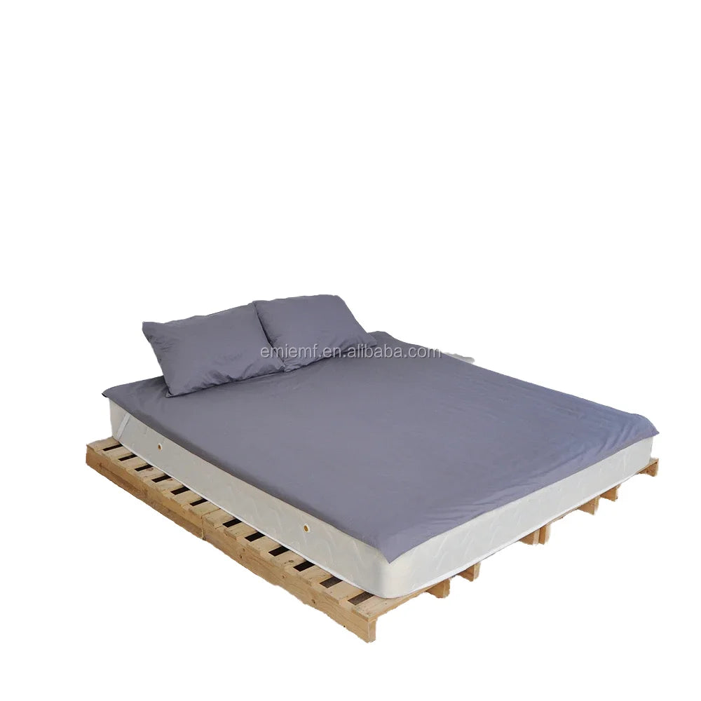 Soft Comfortable King Queen Double Size Bed Sheets With Grounding CordConductive Silver Cotton Flat Sheet