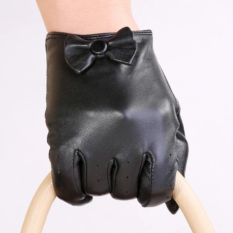 Daily Life Women Genuine Leather Hand Warmth Gloves