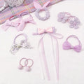 Children's Rubber Band Baby Hair Rope Flower Bow Rubber Cute Ring Ponytail Hair Accessories Elastic Hair