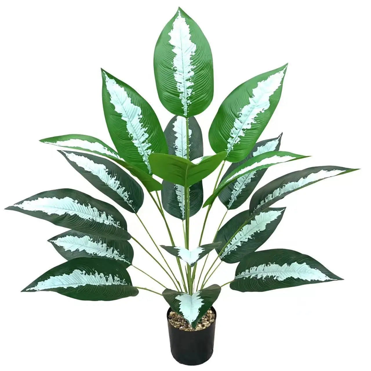 Nordic Large Artificial Green Traveler Banana Tree 18 Potted Leaf Magnolia Home Interior Decoration Durable Plastic Material