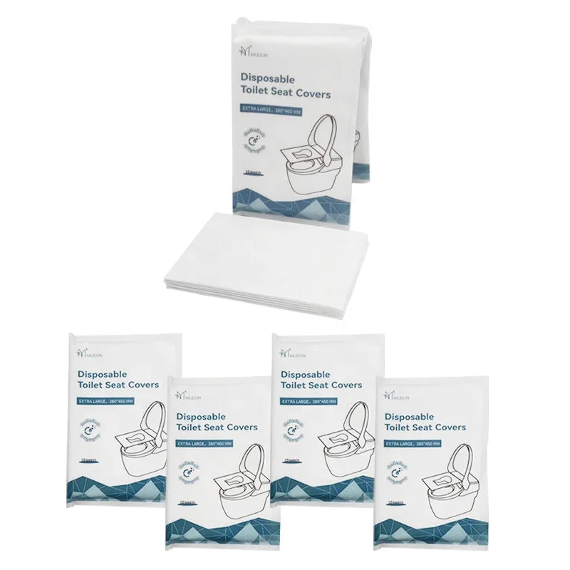 OEM Travel Pack Disposable WC Seat Cover Paper 16gsm Wood Pulp Disposable Paper Toilet Seat Cover