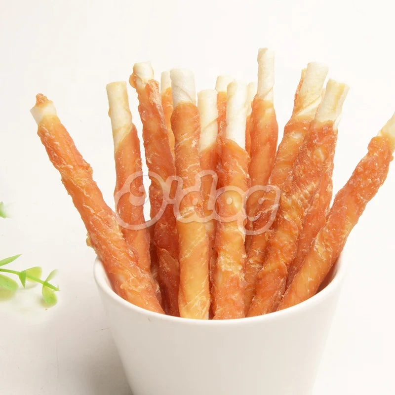O'dog Directly Supply Pet Snacks Dental Chew Dog Toy Snacks Dog Treats Chicken Jerky&Cowhide Stick for Dog Feed