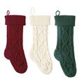 2025 New Arrival Cute Pink Knit Christmas Stockings Bulk Sublimation Socks