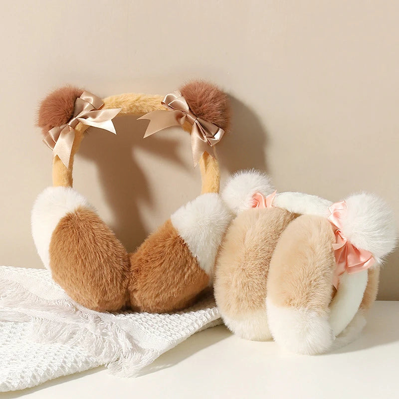 Wholesale Trendy Foldable Elastic Outdoor Cycling Plush Windproof Ear protection Earmuffs