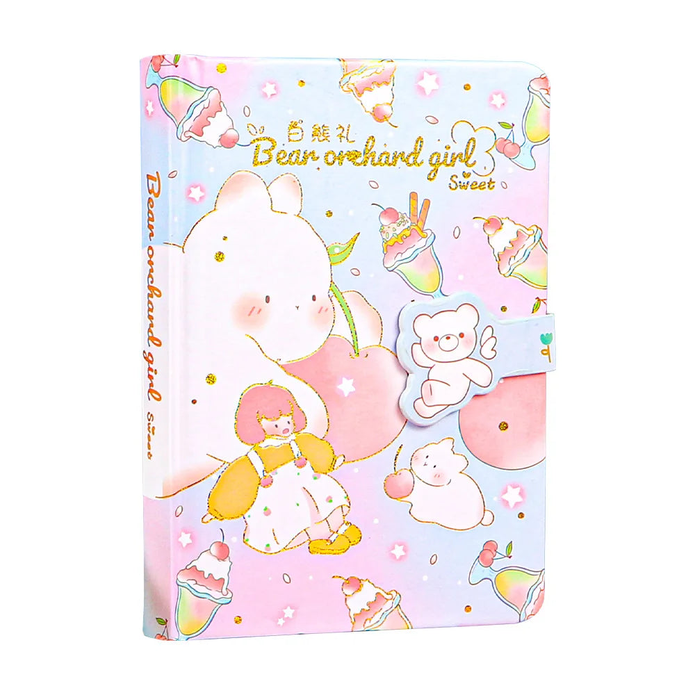 64K Colorful Pages Handbook Student Diary Notebook Small Note Book Wholesale Stationery Handwritten Notebooks Paper Leather 128