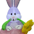 Waterhan Gleamy Flower Pots Bunny Inflatable Exercise Ball PVC 105cm 20kg+ Capacity Easter Decoration Packaging All Seasons