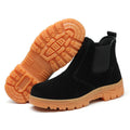 DianSen Customize Steel Toe Steel Plate Men Work Boots Waterproof Leather Upper Work Safety Shoes Boots