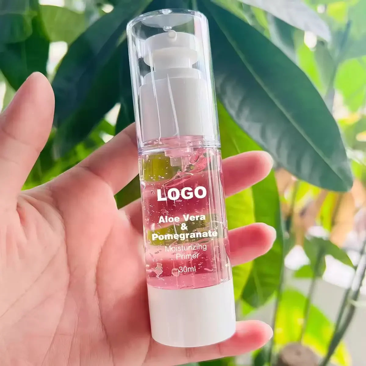 30ML Aloe Pomegranate Moisturizer Face Cream Create Your Own Brand Makeup Base Mineral Private Label Oil Free Liquid Face Primer