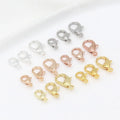18K Real Gold  Lobster Claw Clasps Polishing Jewelry Clasps Connectors for Bracelet Necklace Jewelry Making