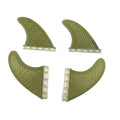 Fast Delivery Eco Light Weight Fiberglass Honeycomb Surfboard Fins Quad Fin Set Compatible with Most Major Fin Systems