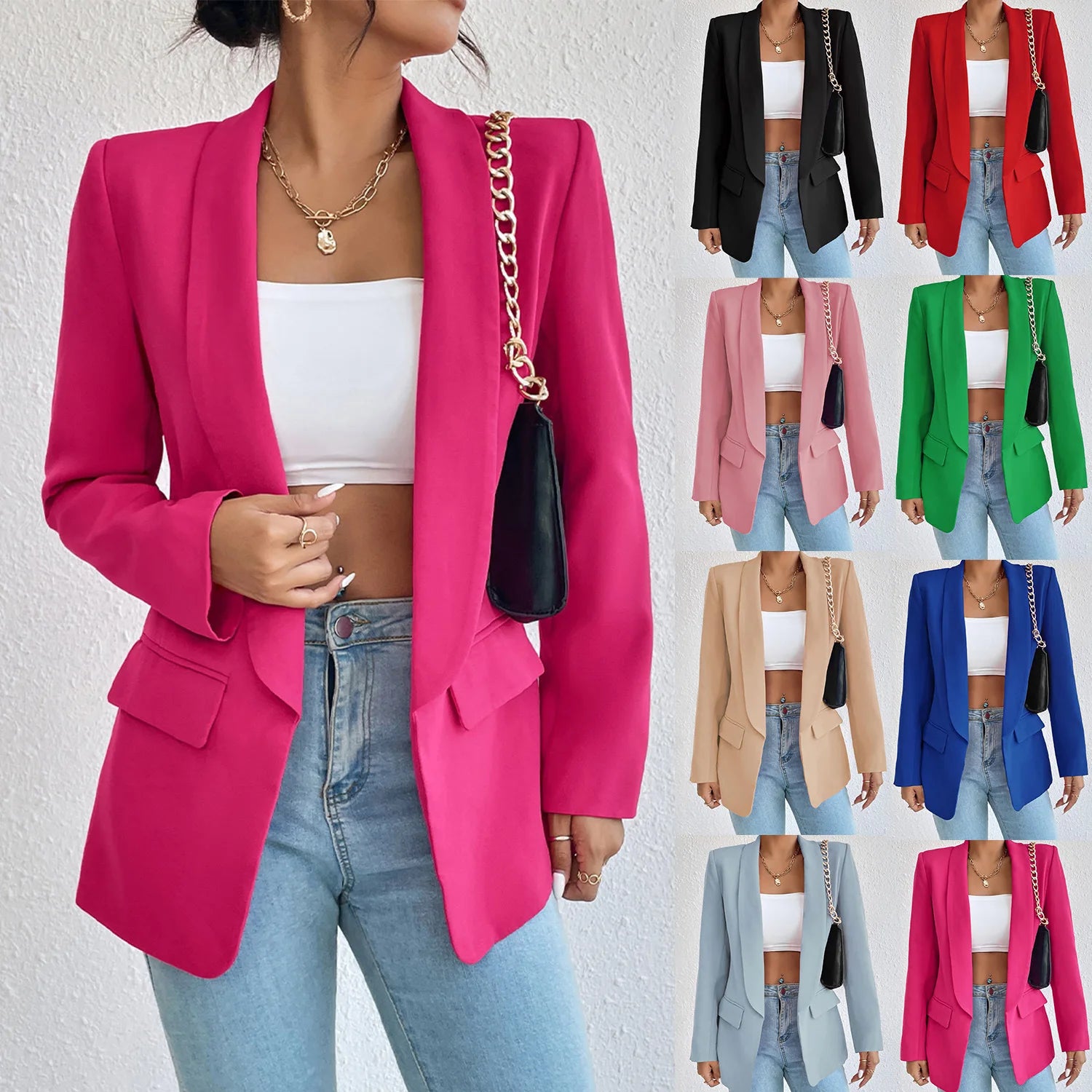 2023 Woman Blazer Work Suit Womens Jacket Office Lady Fashion Jackets Female Blazer Oversize