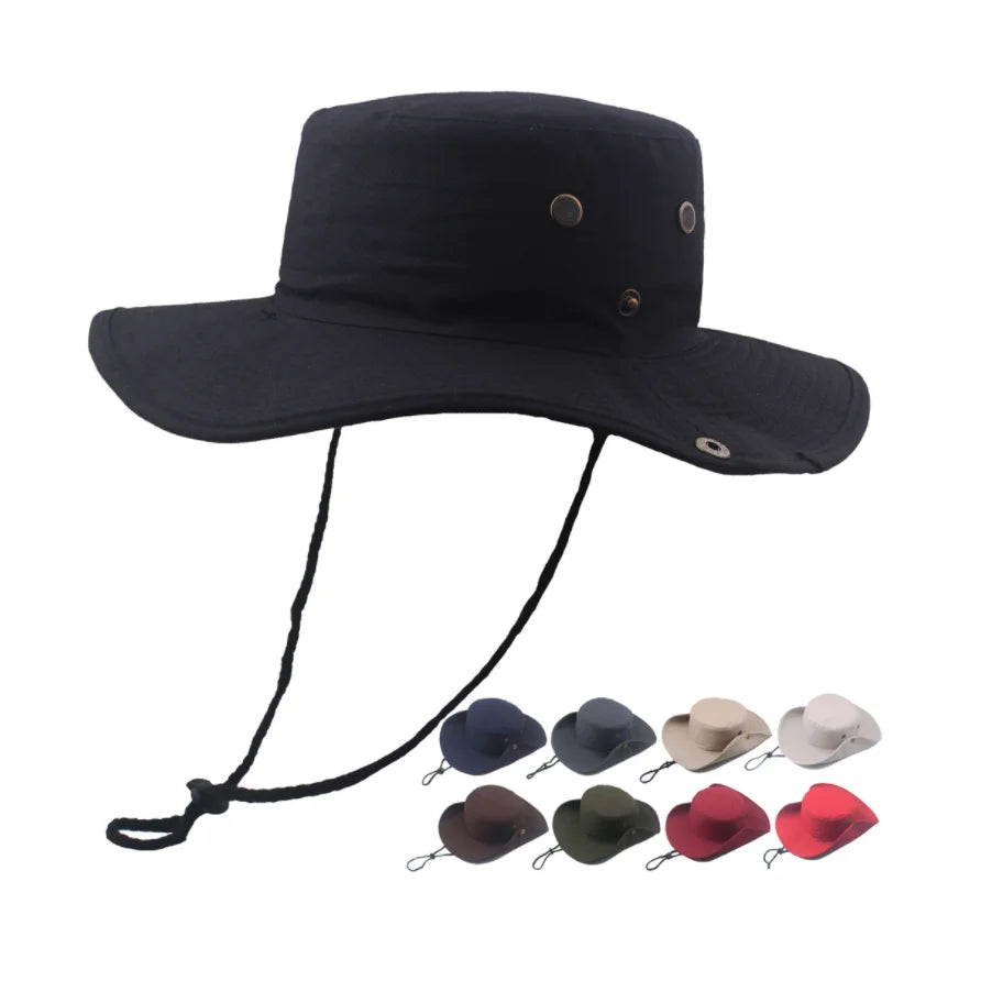 Wholesale Fashionable Sport Fold Plain Blank Summer Jungle Fisherman Boonie Custom Cotton Bucket Hat Custom Caps Logo