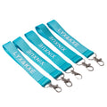 OEM/ ODM Customized Logo Sublimation Printing Wristbands Polyester Wrist Keychain Lanyards Metal Hook Direct Factory Supply