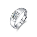 1 Ct Moissanite Diamond Classic 925 Sterling Silver Jewelry Men Wedding Engagement Rings