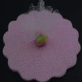 Factory Sale Colorful 22cm Wedding Favor Organza Scalloped Edge Tulle Round Circles for Party Decoration