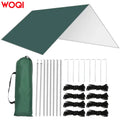WOQI Outdoor Ultralight Picnic Wind Snow Rain Fly Shelter UV Resistant Camping Tarp Tent Hot Sale