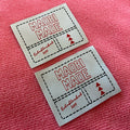 Unique Design Stitching on Woven Patchknitted Clothing Woven Label for Jersey