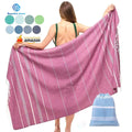 Wholesale 100% Cotton Turkish Beach Towel Custom Large Size Quick Dry & Lightweight with Lively Colors