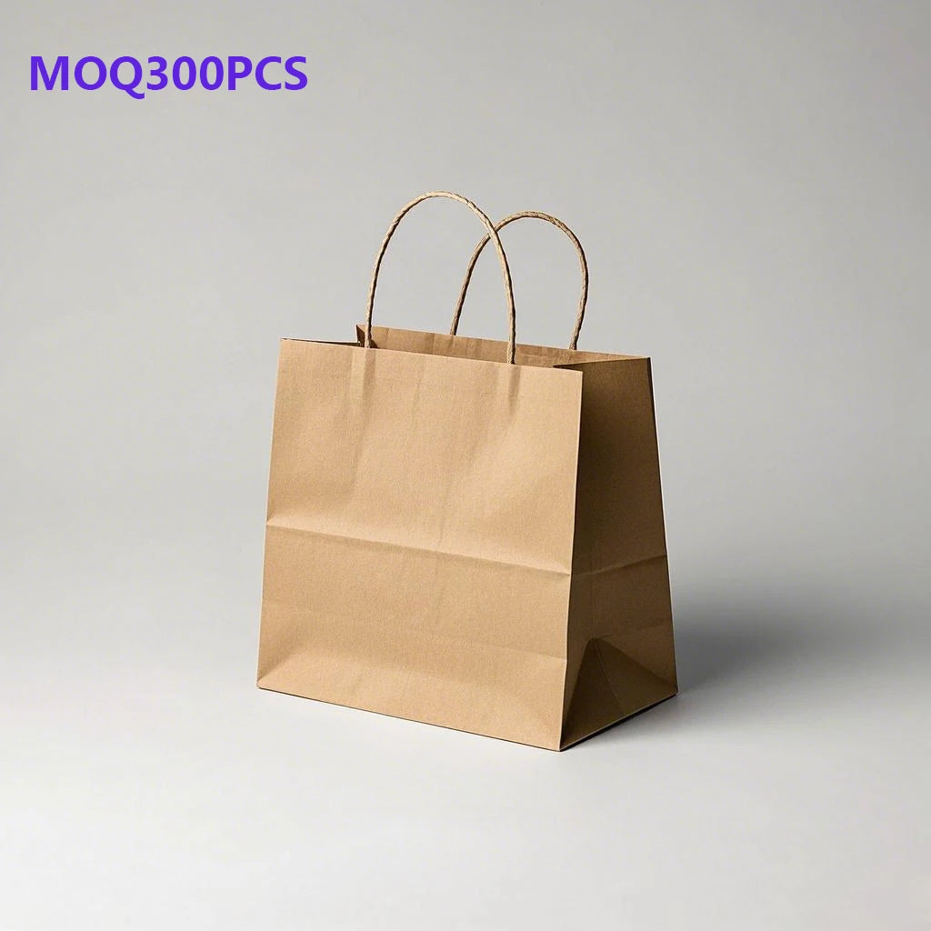 KM 28*15*28cm Rts Retail Party Bolsas Kraft Color Paper Bags Wedding Gift Bags with Your Own logo