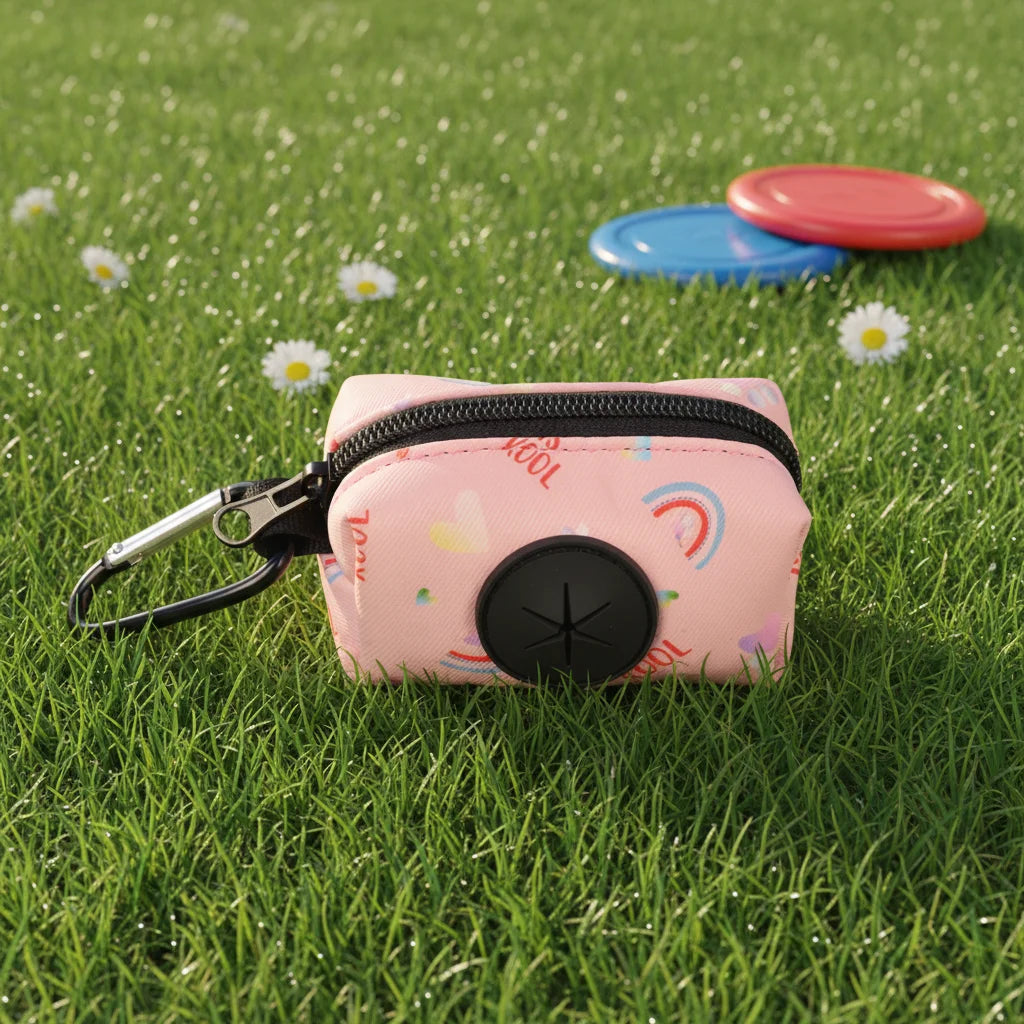 MIDEPET Luxury Dog Poop Bag Holder with Reusable Washable Polyester Custom Pattern and Logo Accepted Pooper Scooper Design