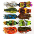Multi Colors Inline Spinner Lures Fishing Silicone Skirt Import Tackle Fishing Skirts Silicone Spoon Jig Diy