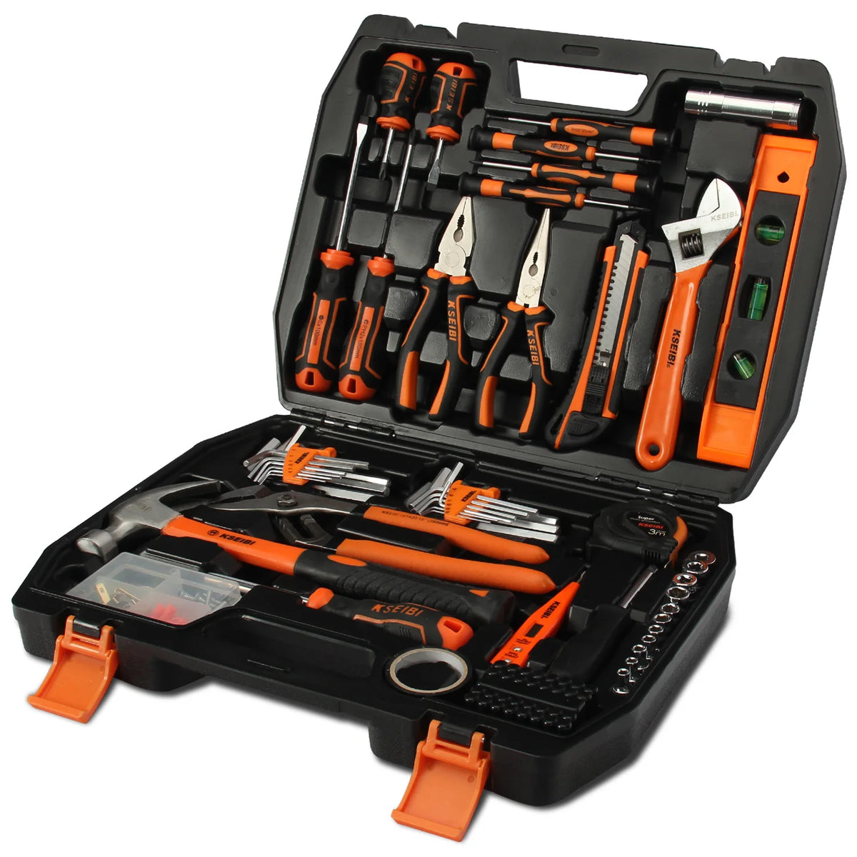 KSEIBI Full Toolset Plastic Box 84 PC Hand Tool Set DIY Other Tool Set MegaBDM