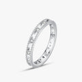 Ailmay New Sale Fashion 925 Sterling Silver Cubic Zirconia Exquisite Stackable Rings for Women Minimalist Wedding Party Jewelry