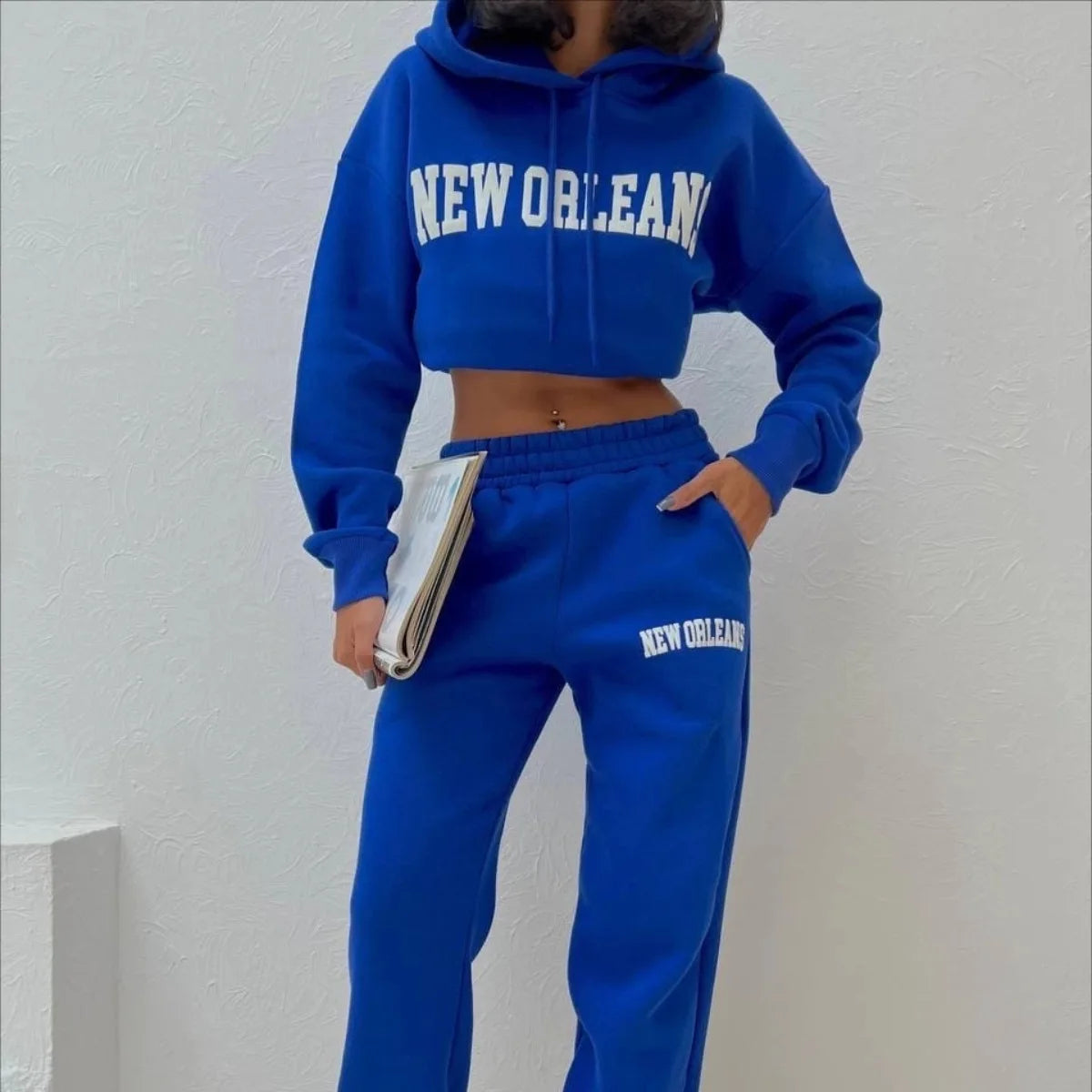 L230113 Clothing Manufacturers Custom Streetwear Two Piece Set Women Clothing Sweatpants and Hoodie Set Women Tracksuit