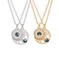 Wholesale Trendy Necklace Rhinestone Sun Moon Necklace 100 Language Couple Necklace for Lovers