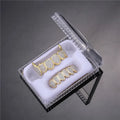 Wholesale Braces for Teeth HipHop Teeth Grill Full of Diamond Gold Teeth Grillz Hip Hop Jewelry Rapper Star Shiny Diamond Grillz
