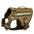 Outdoor Tactical Dog Vest Explosion-Proof Impact Metal Buckle Reflective Dog Clothing Large Dog Training Camouflage Pet Harness