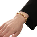 New Arrival 18k Gold Plated Versatile Bracelet Fashion Design INS Trendy Hip Hop Charm Bracelet for Women