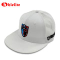 Customized 6 Panel Canvas Snapback Cap White Embroidered Pattern Breathable Performance Outdoor Summer Wear OEM Sporty Street
