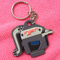 Promotional 3D Silicone Rubber Keychain Labels for ClothingFactory Making PVC Rubber Keyring for Garment