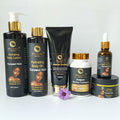 Private Label Skin Care Sets with logo Cream Serum Lotion and Face Cleanser Caramel Glowing Skin Care Set