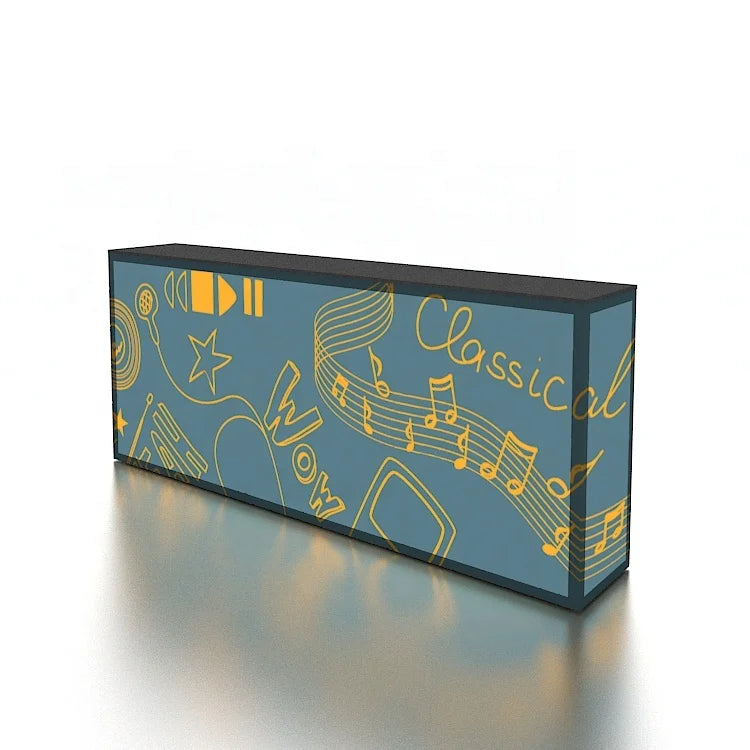 New Design 4ft Portable Trade Show Advertising Frameless Aluminum Quick Setup SEG Backlit Modular Table LED Counter
