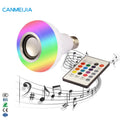 12W E27 Color Changeable RGB Bulb Speaker Light Disco Colorful Remote Control Smart Wifi Led Music Led BulbRGB Lamp