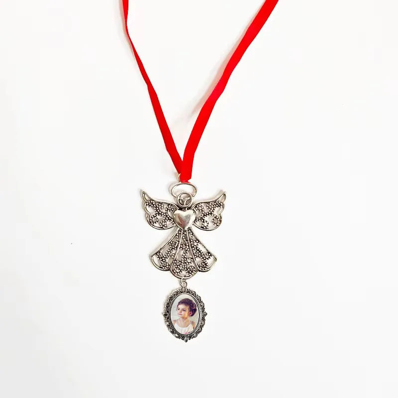 Wholesale Angel Wing Pendent Sublimation Blank Angel Wings Christmas Ornaments